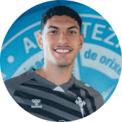 Goleiro Caio Barone, atuando na Europa